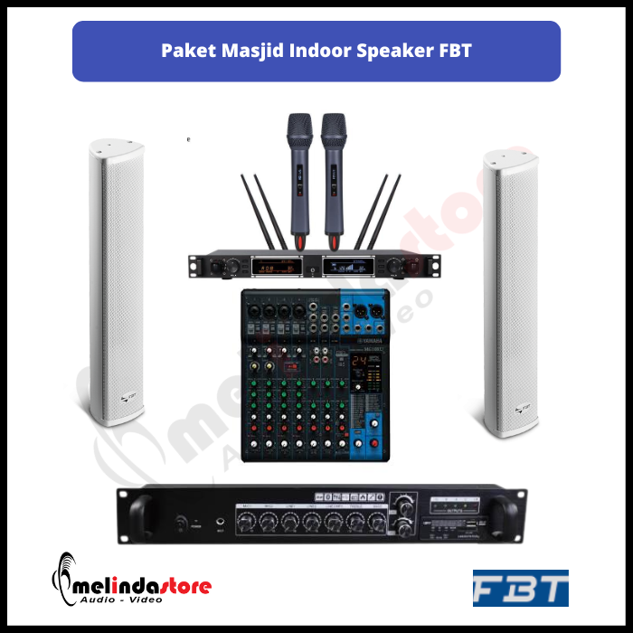 Paket Soundsystem Masjid Indoor Speaker FBT - 2 Speaker